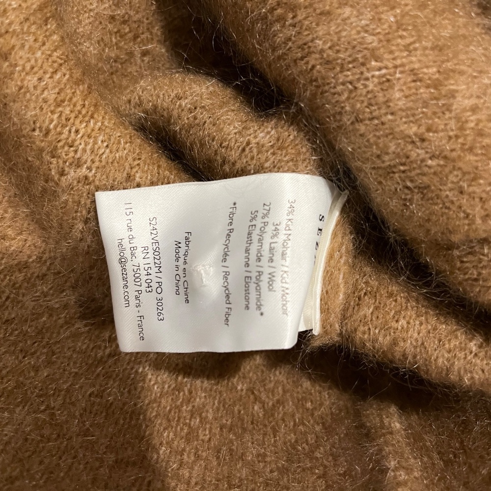 Sézane Thais jacket in wool/ kid mohair blend, new - Picture 5 of 6